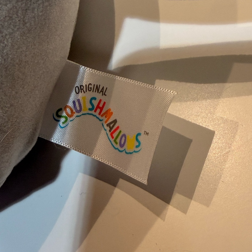Toy: Squishmallows Gray Elephant with Rainbow Ears - Picture 5 of 5